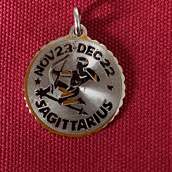 Sterling Silver Sagittarius Archer Zodiac Charm - Picture 1 of 12